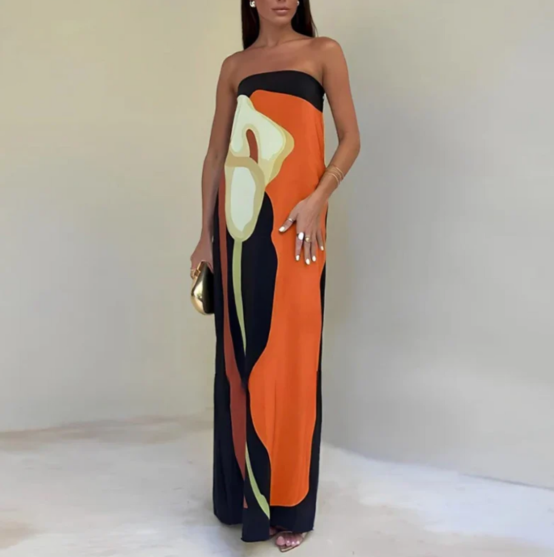 Paula - Vestido elegante con escote