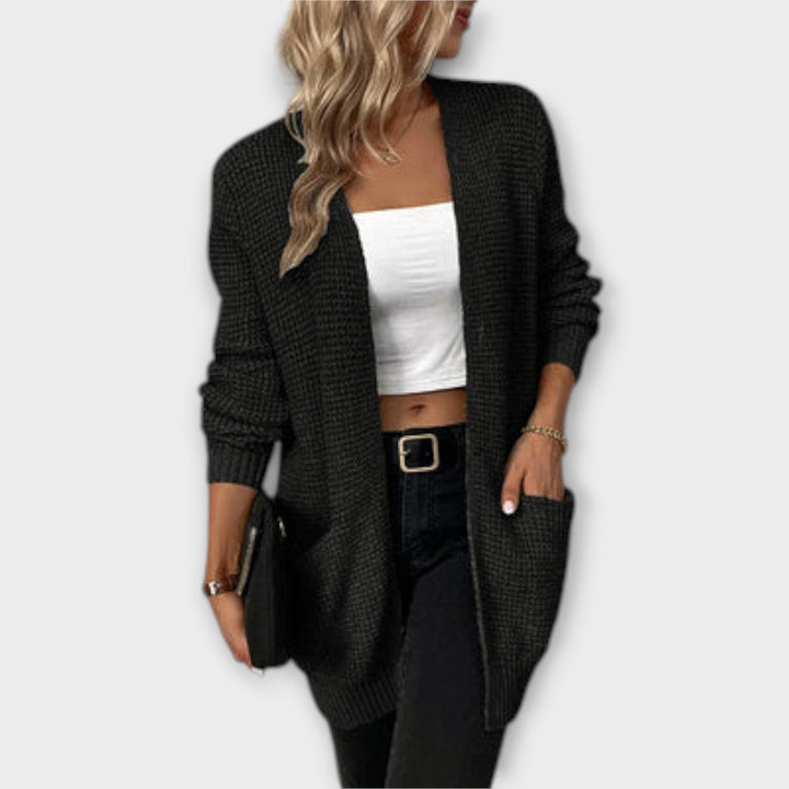 Nancy - Cardigan casual negro