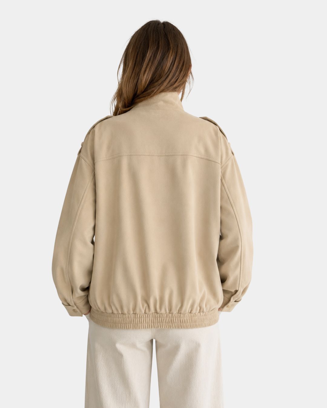 Juléane | Chaqueta bomber elegante con cuello alto