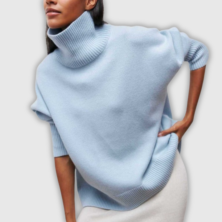 Winifred | Jersey de cuello alto de punto de ochos
