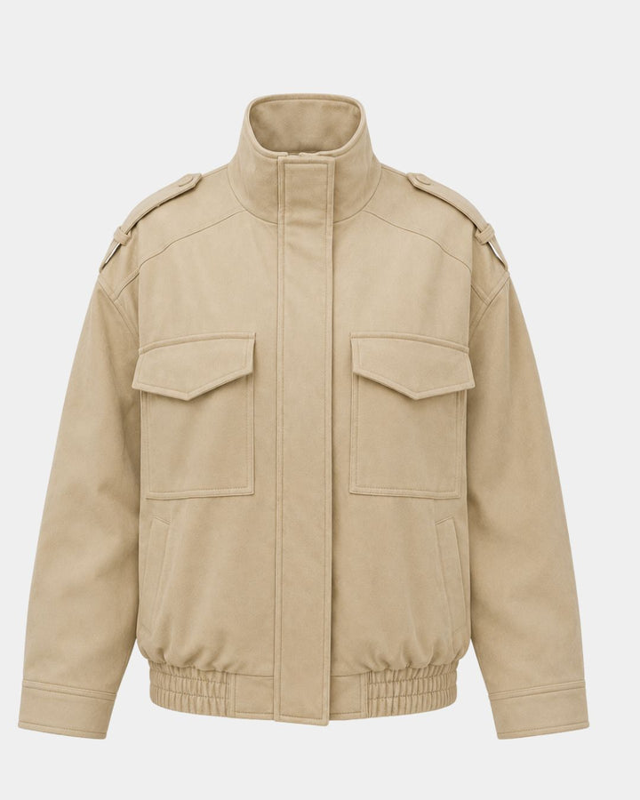 Juléane | Chaqueta bomber elegante con cuello alto