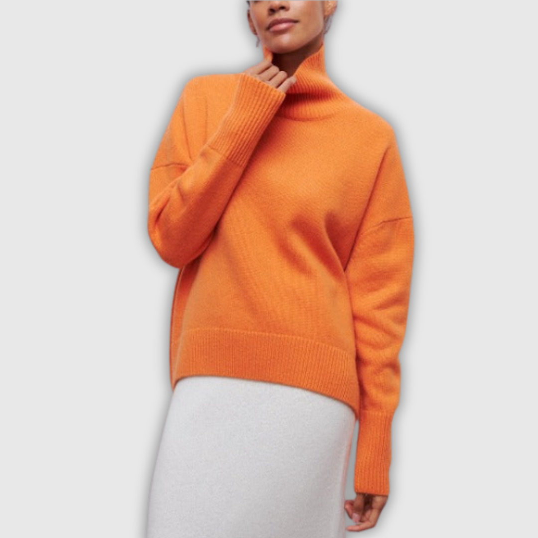 Winifred | Jersey de cuello alto de punto de ochos