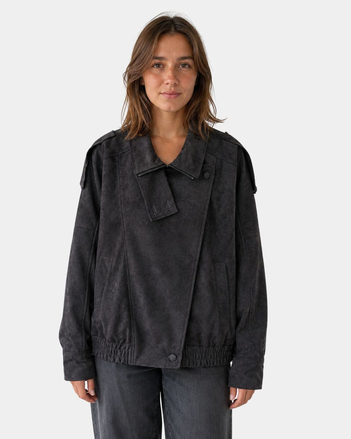 Aurésia | Chaqueta oversize de ante sintético