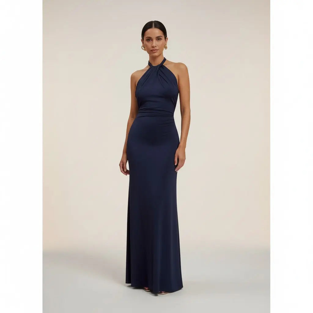 Verónica - Vestido atractivo con espalda fruncida