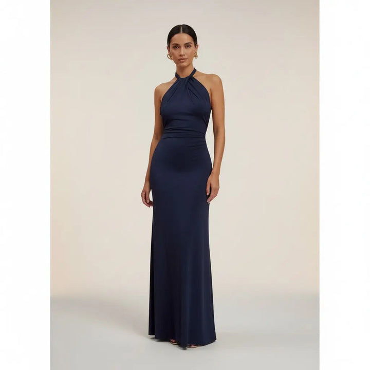 Verónica - Vestido atractivo con espalda fruncida