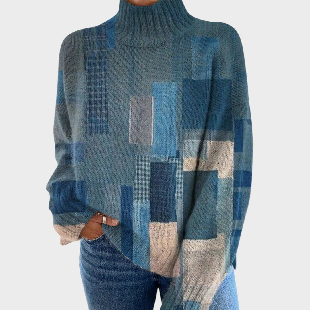 Alexandra – Jersey artístico de cuello alto