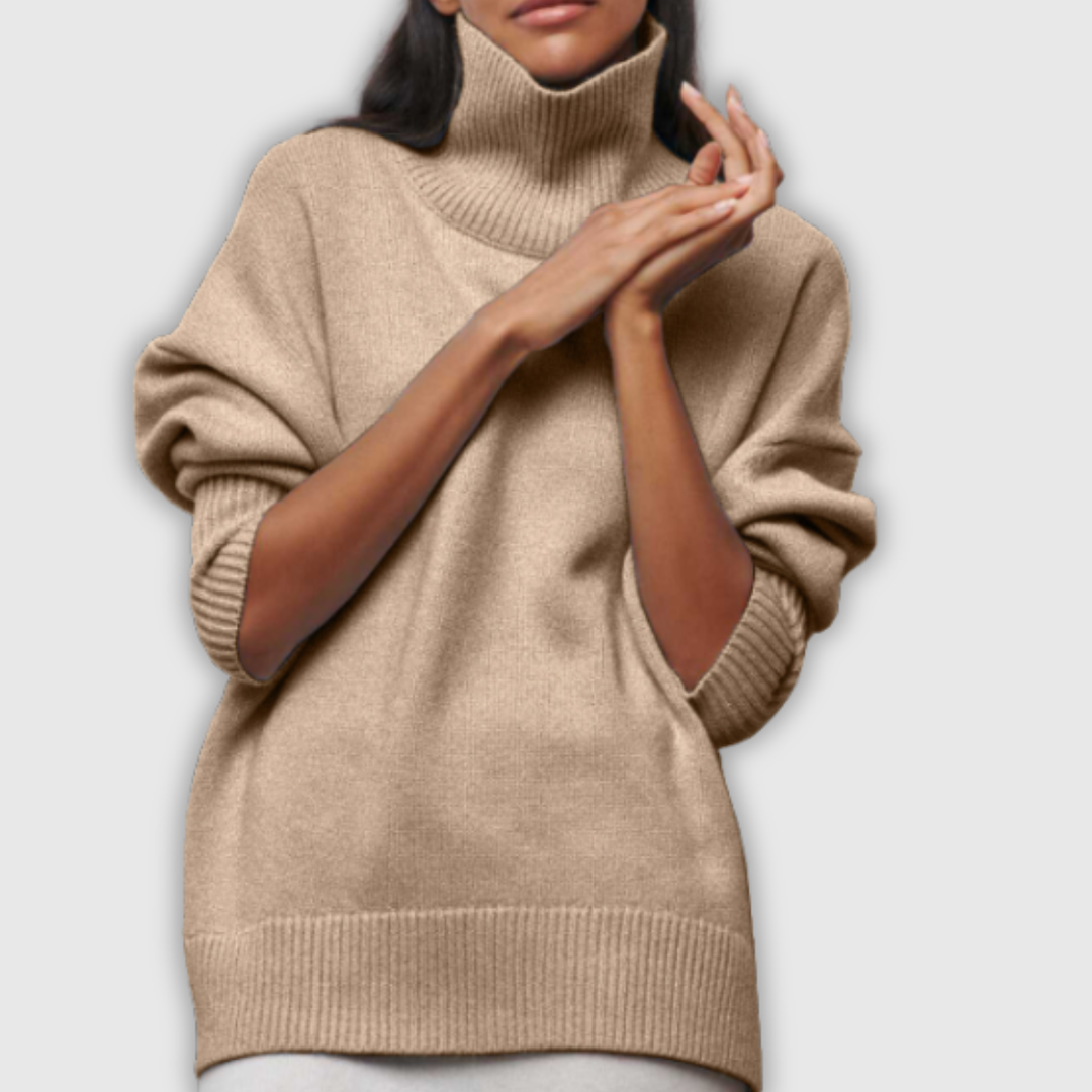 Winifred | Jersey de cuello alto de punto de ochos