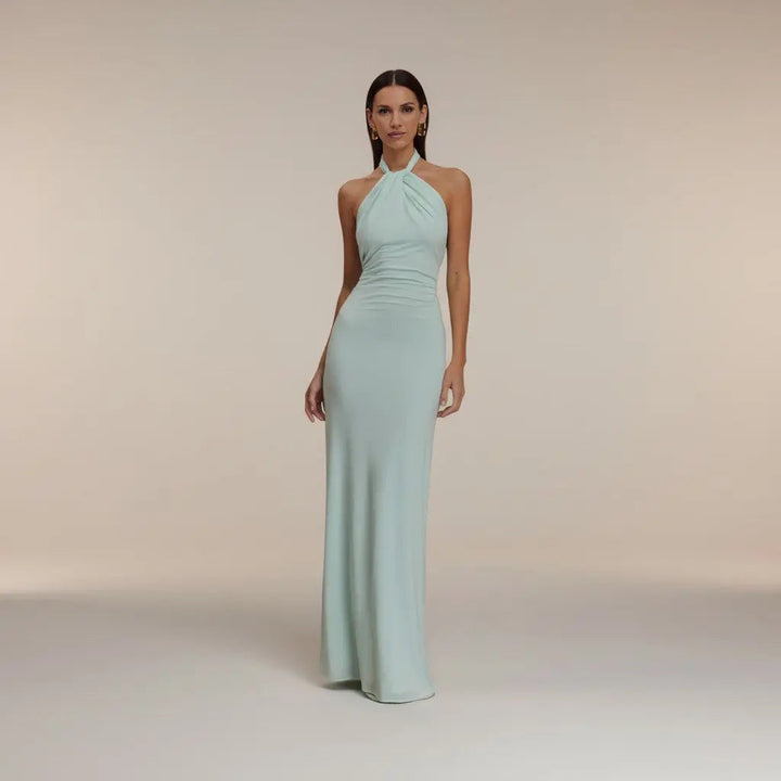 Verónica - Vestido atractivo con espalda fruncida