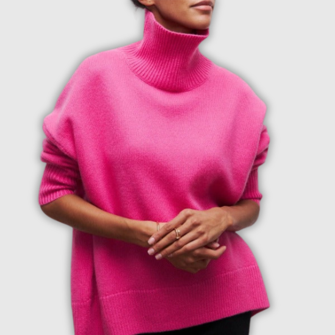 Winifred | Jersey de cuello alto de punto de ochos