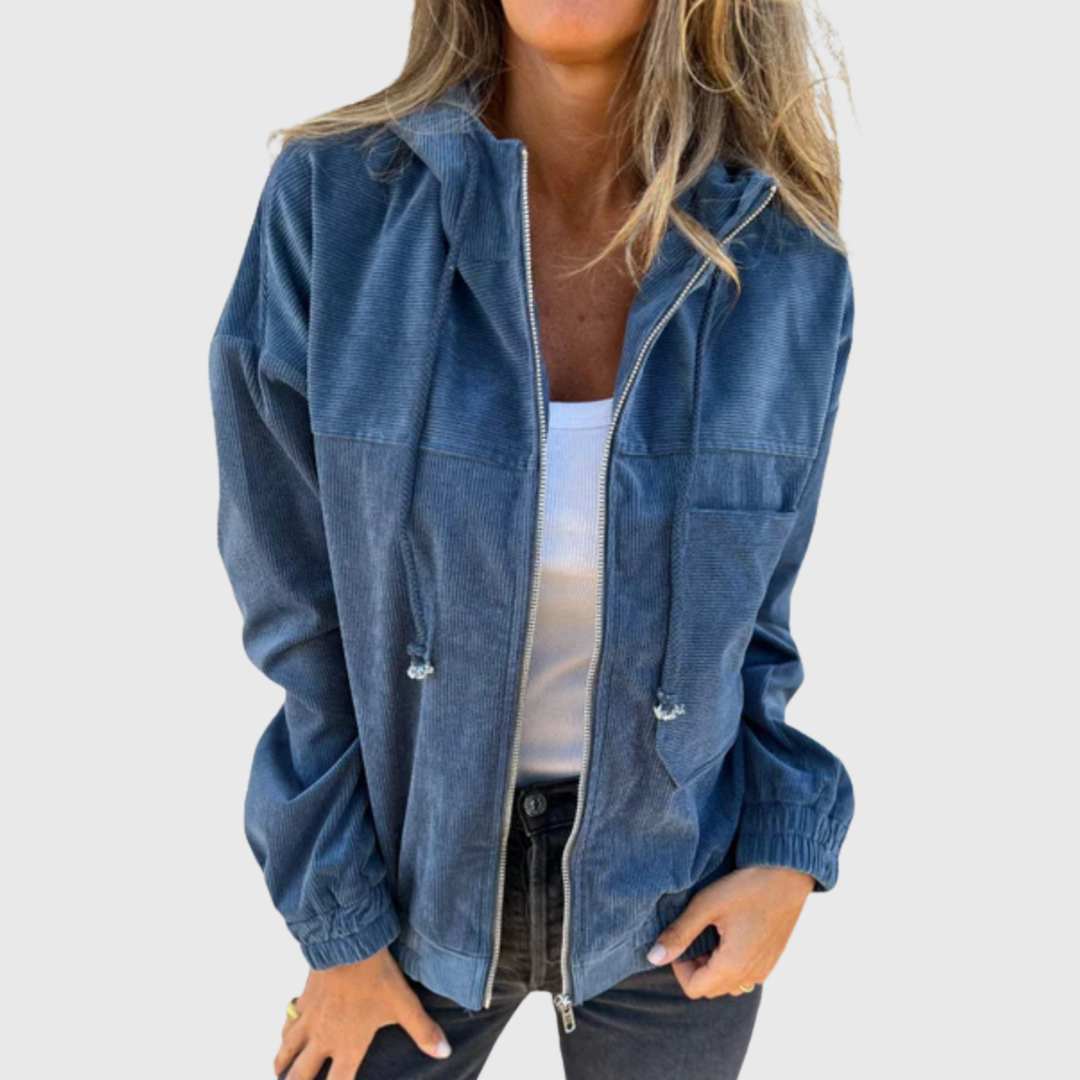 Delphine | Chaleco suave con cremallera
