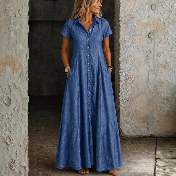 Eliza - Vestido Largo de Jean | Efecto Silueta