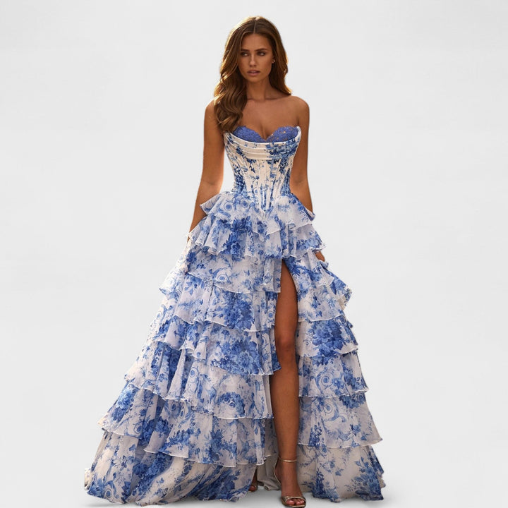 Olivia – Vestido de gala con flores