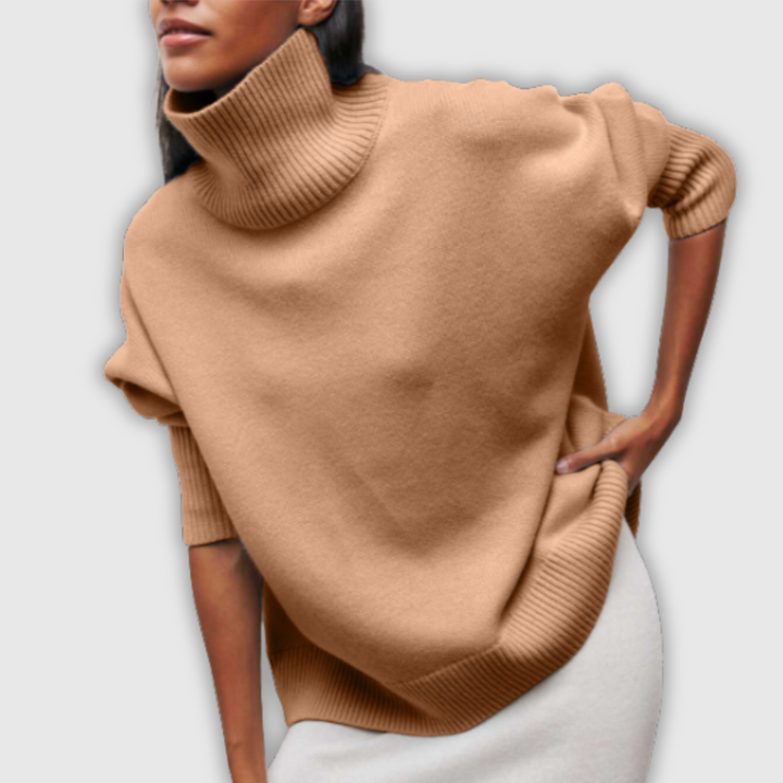 Winifred | Jersey de cuello alto de punto de ochos
