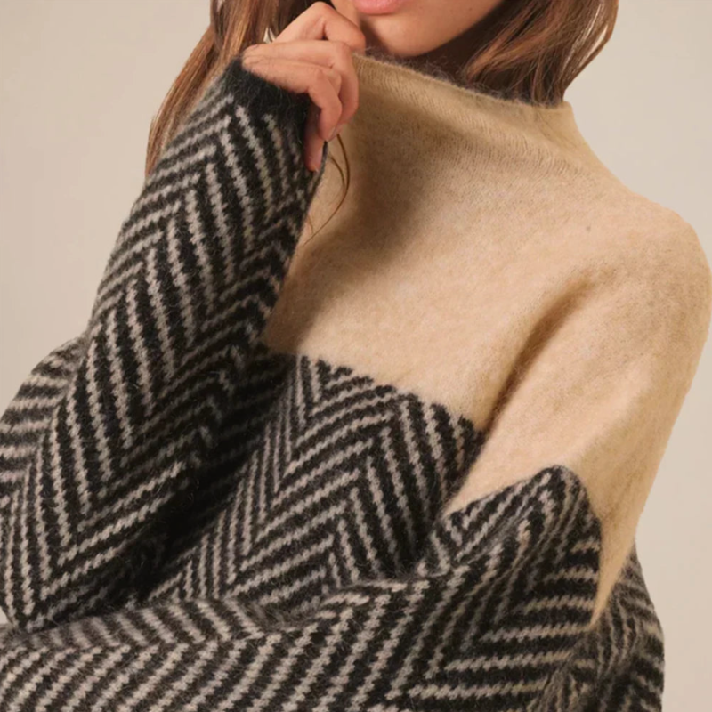 Marianne | Jersey de punto con dibujo geométrico