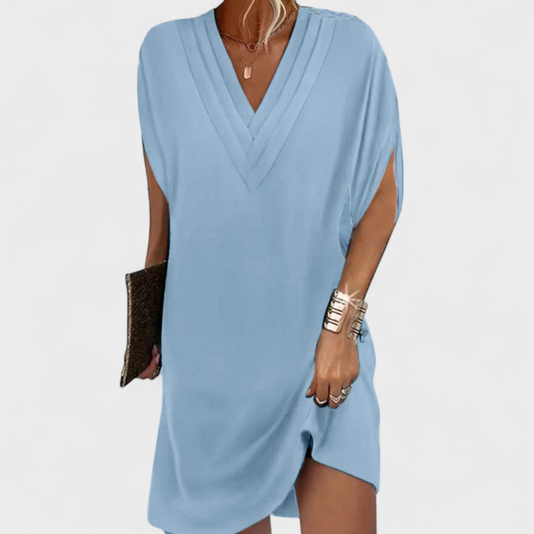 Helena - Vestido elegante con mangas abiertas