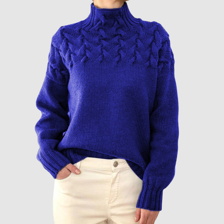 Štěpánka – Jersey cálido de cuello alto