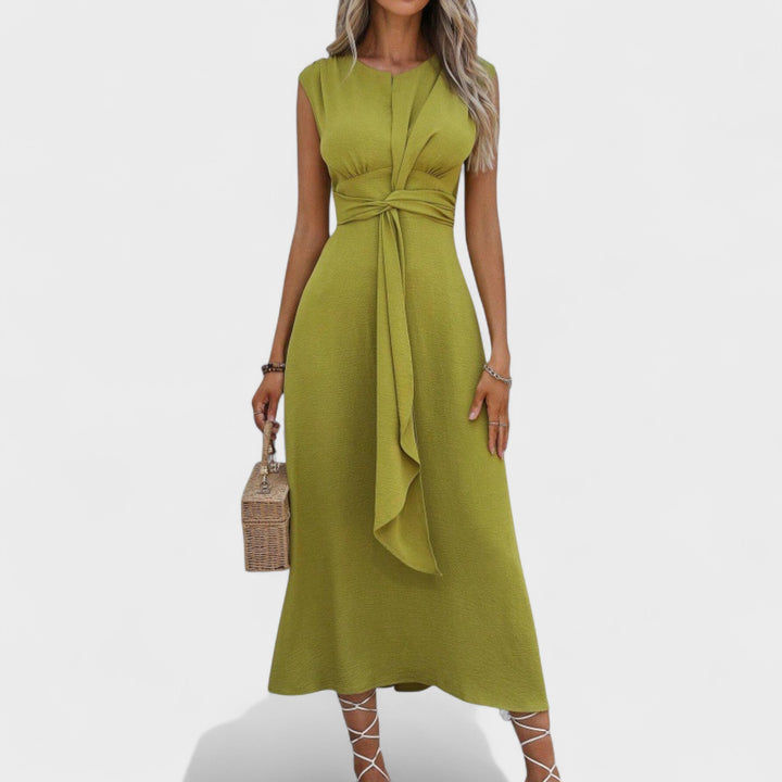 Emilia - Vestido maxi elegante sin mangas y cuello redondo
