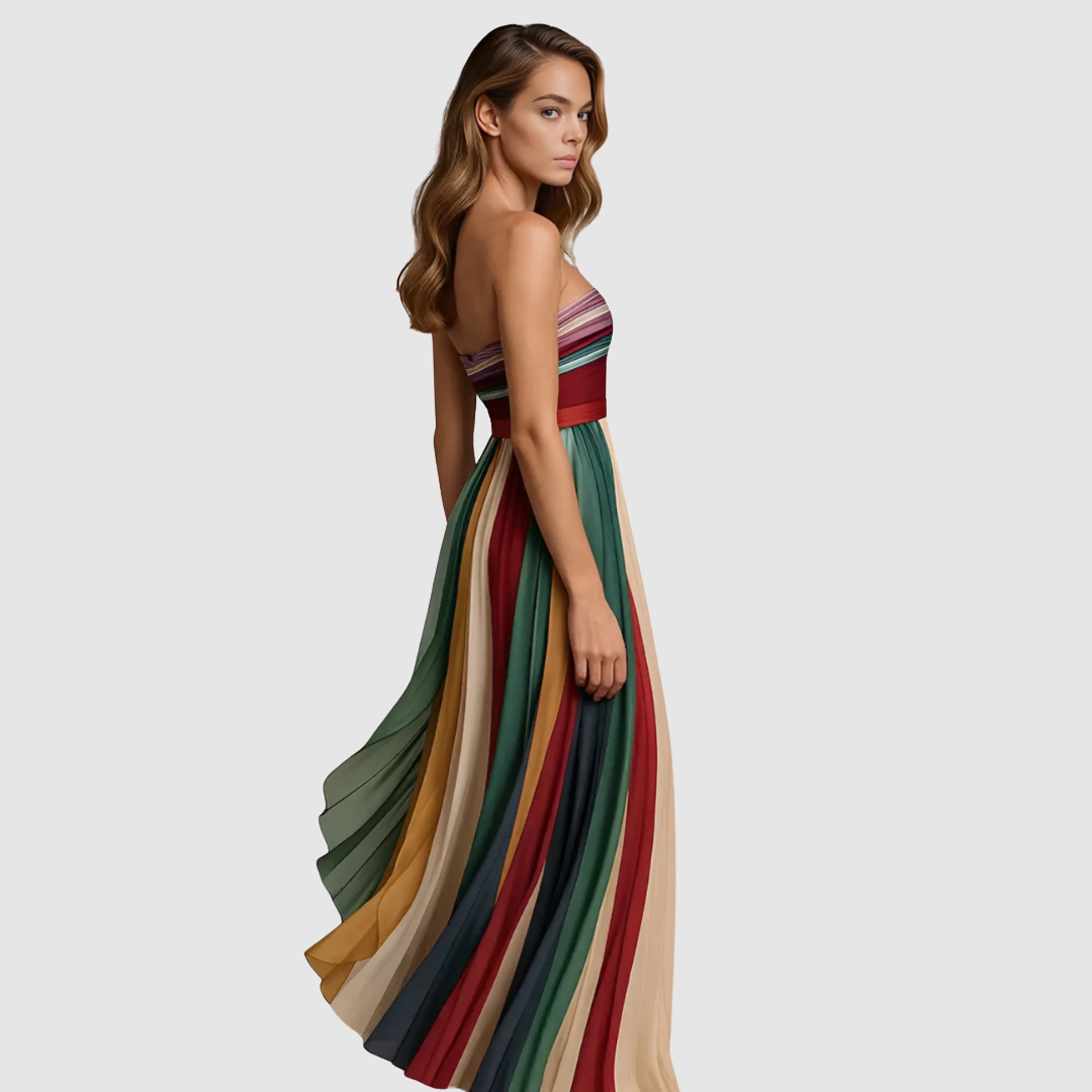 Sára - Vestido de color sin mangas Mujer