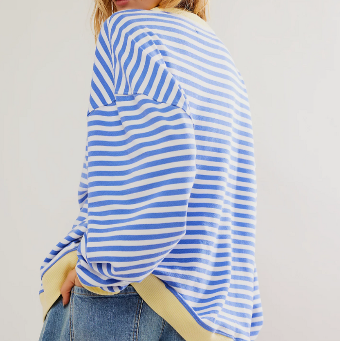 Hazel | Jersey oversize de punto a rayas