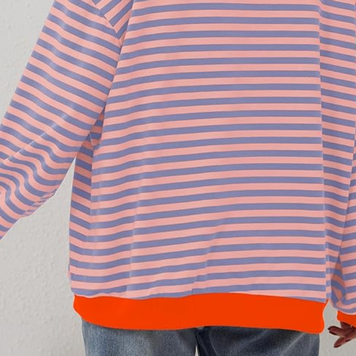 Hazel | Jersey oversize de punto a rayas