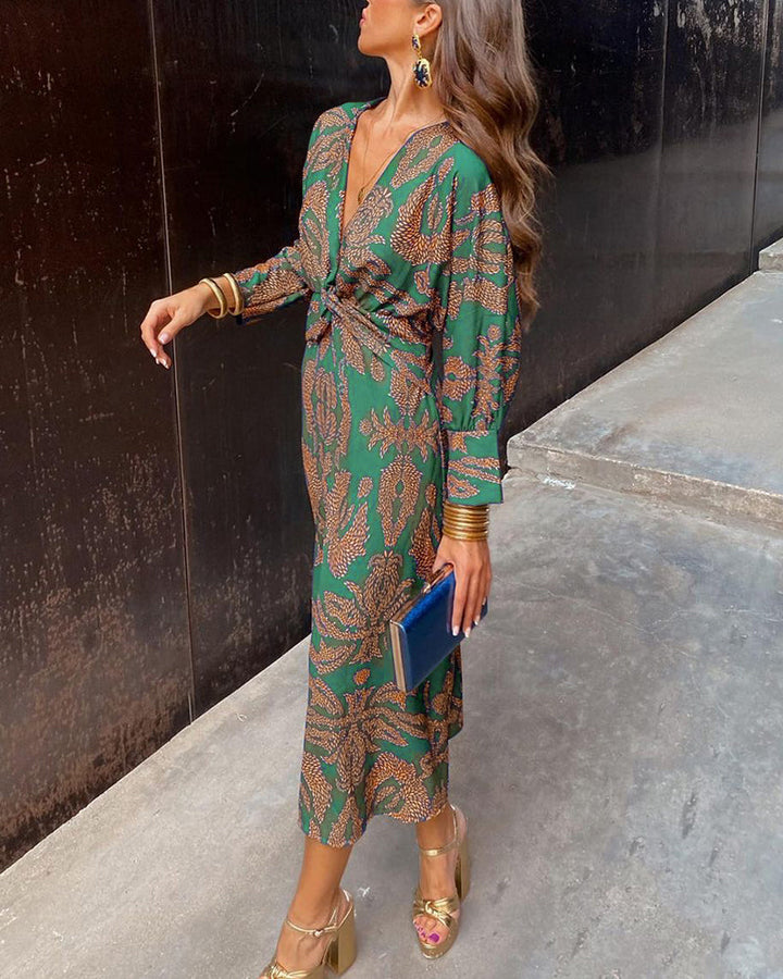 Celeste | Vestido Midi Elegancia Floreada