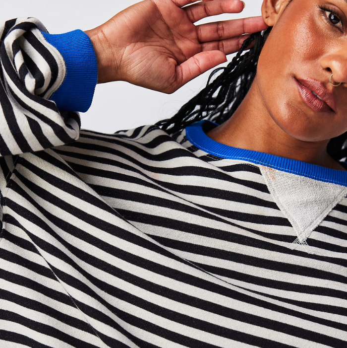 Hazel | Jersey oversize de punto a rayas