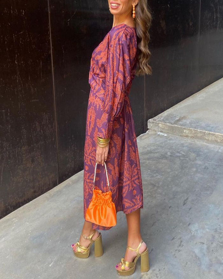 Celeste | Vestido Midi Elegancia Floreada