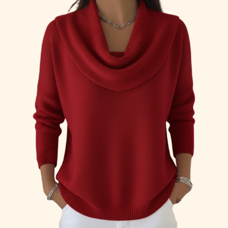 Darcy | Jersey de Cuello Drapeado