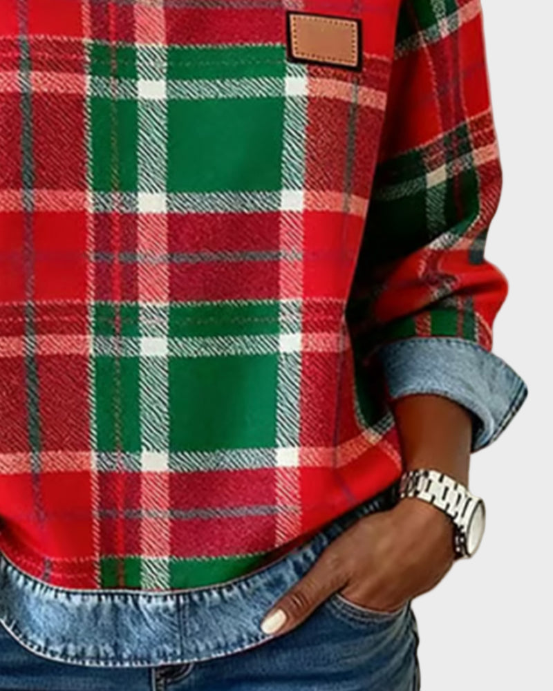 Ivy – Sudadera con motivo patchwork para mujer