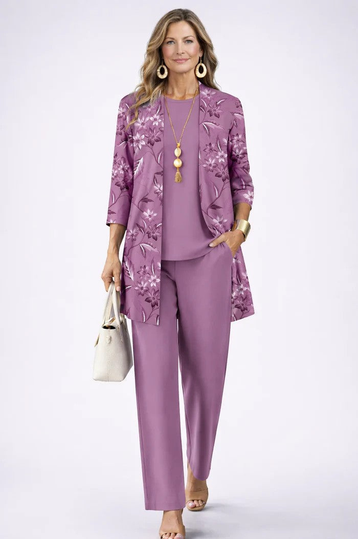 Begoña | Conjunto elegante de 3 piezas – Verde