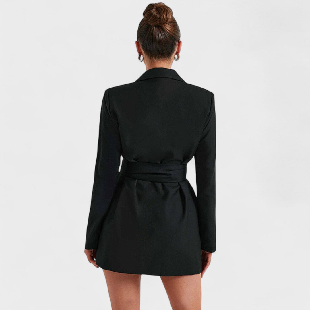 Teresa - Vestido blazer negro