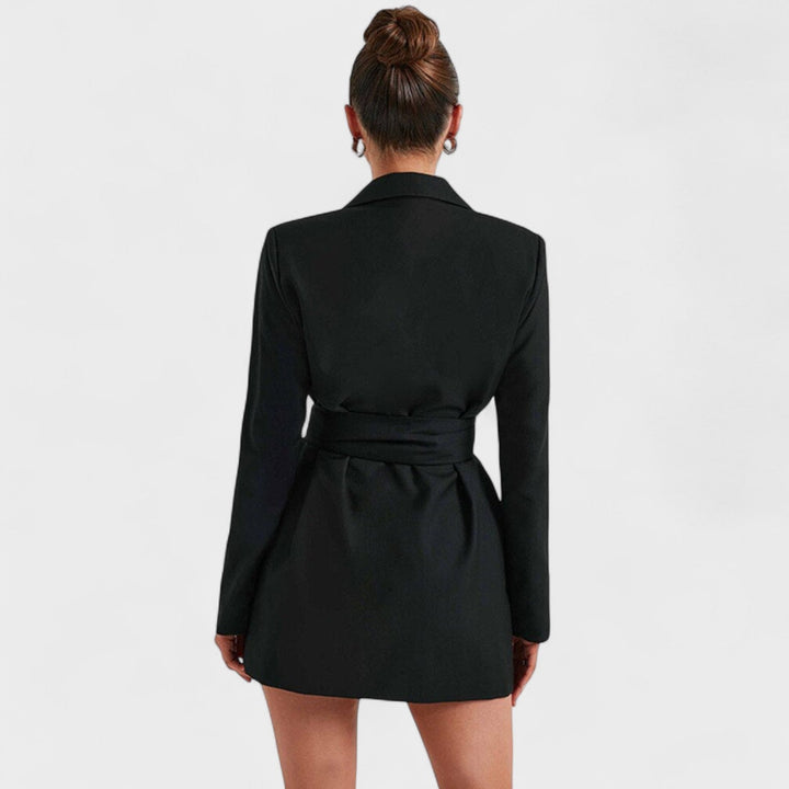 Teresa - Vestido blazer negro