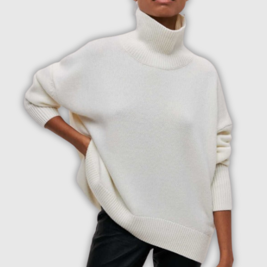Winifred | Jersey de cuello alto de punto de ochos