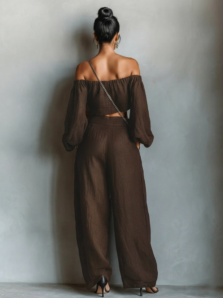 Tiana | Conjunto Sin Mangas – Elegante, Con Pantalones Anchos