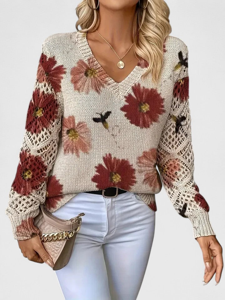 Bronwen | Jersey de Encaje Floral