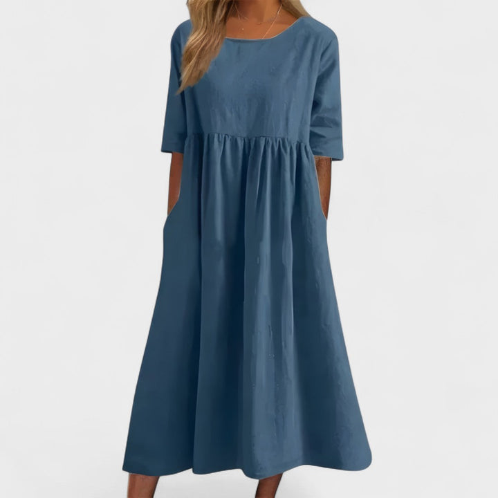 Manuela - Vestido de algodón aireado