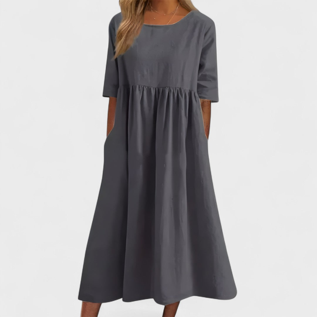 Manuela - Vestido de algodón aireado