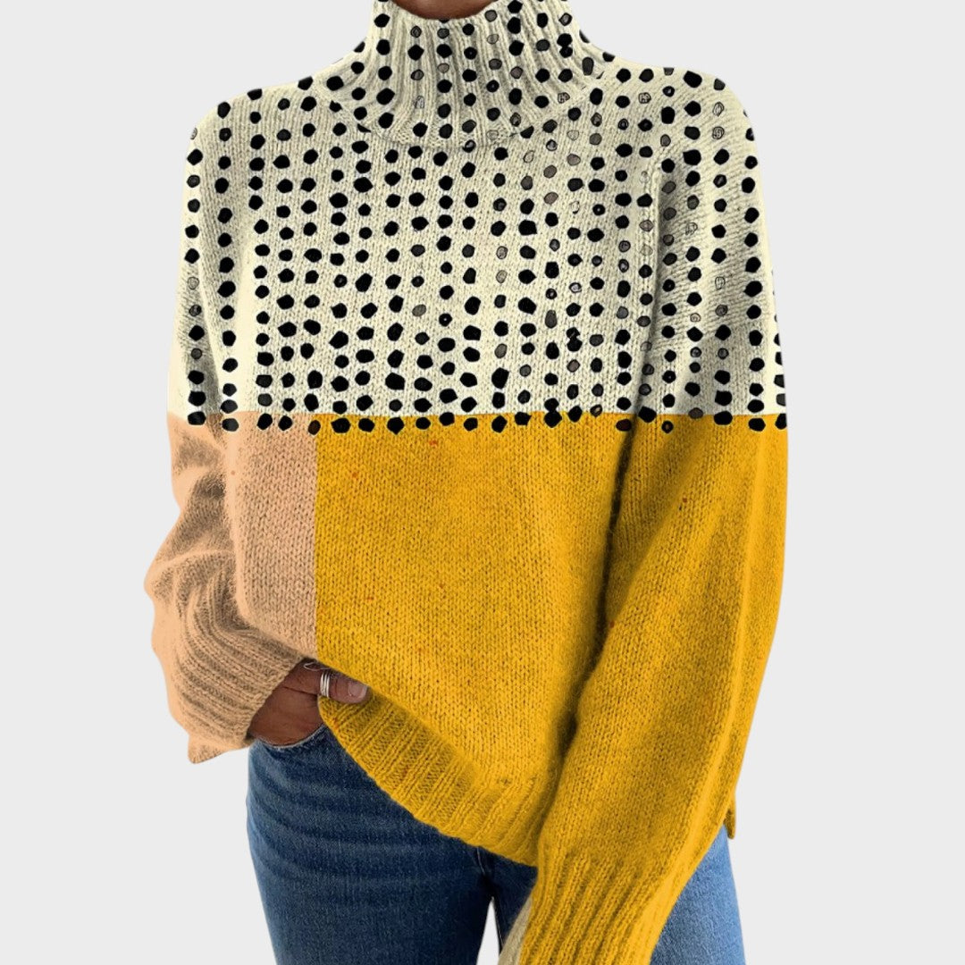 Laura – Jersey de punto con diseño artístico