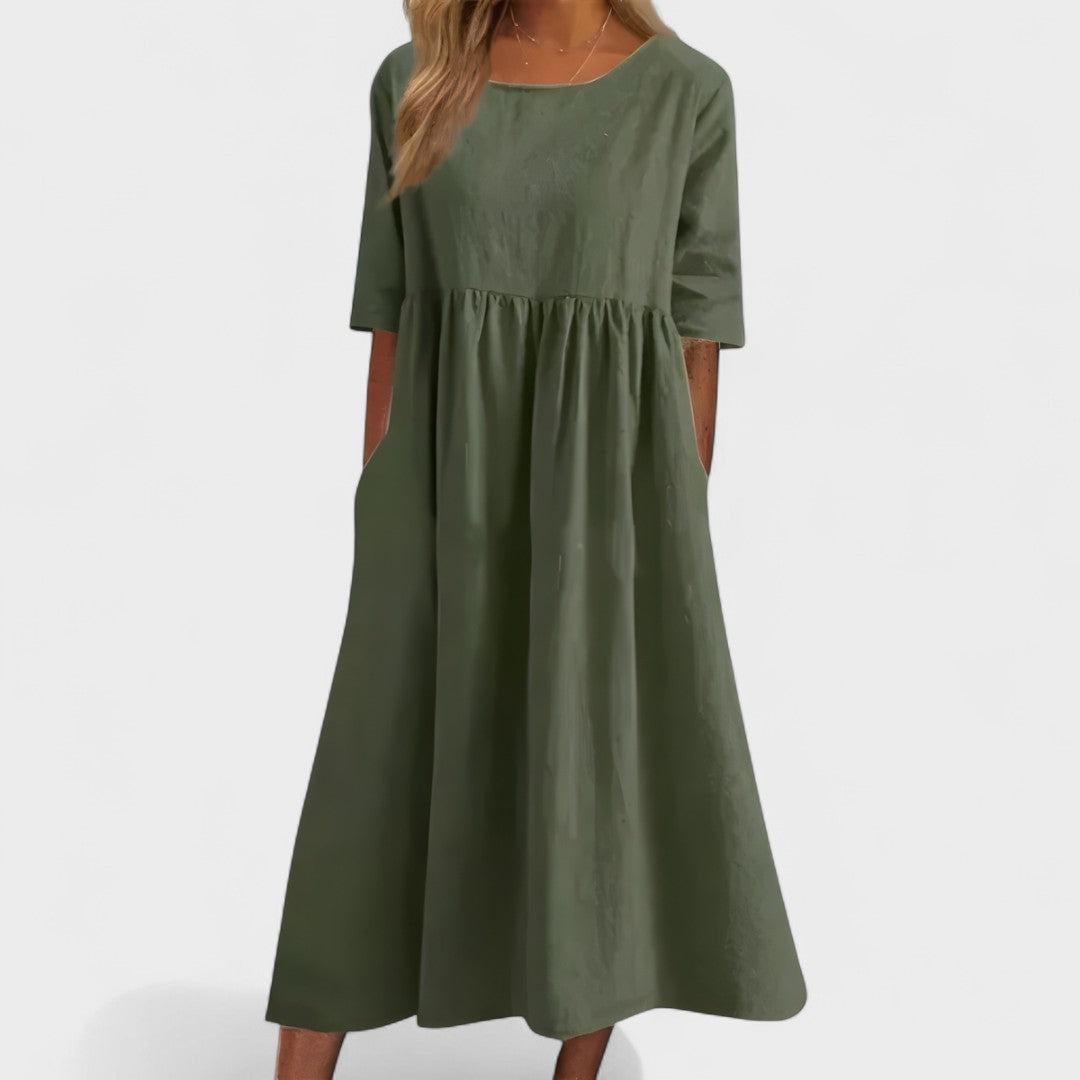 Manuela - Vestido de algodón aireado