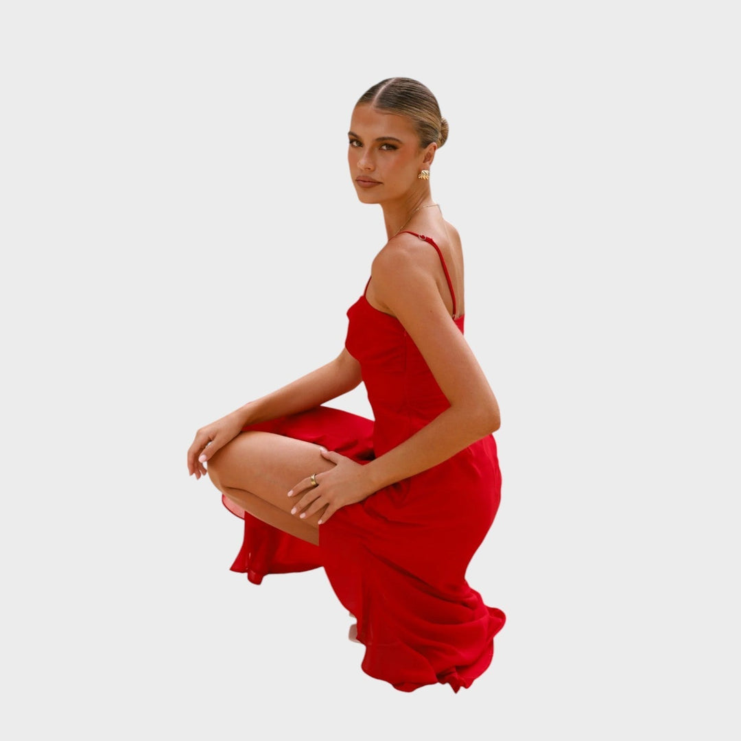 Aurelia - Vestido con volantes y tirantes finos