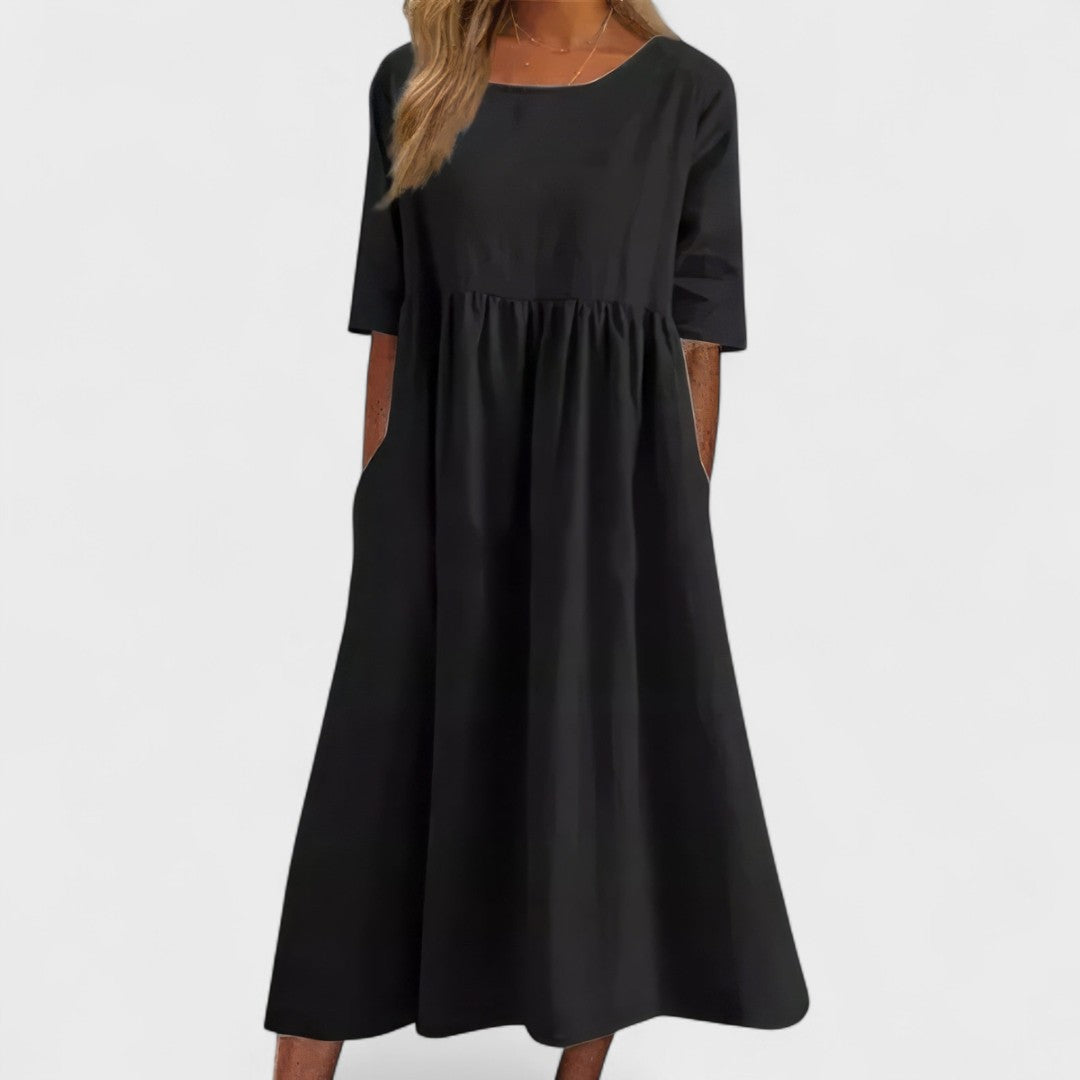 Manuela - Vestido de algodón aireado
