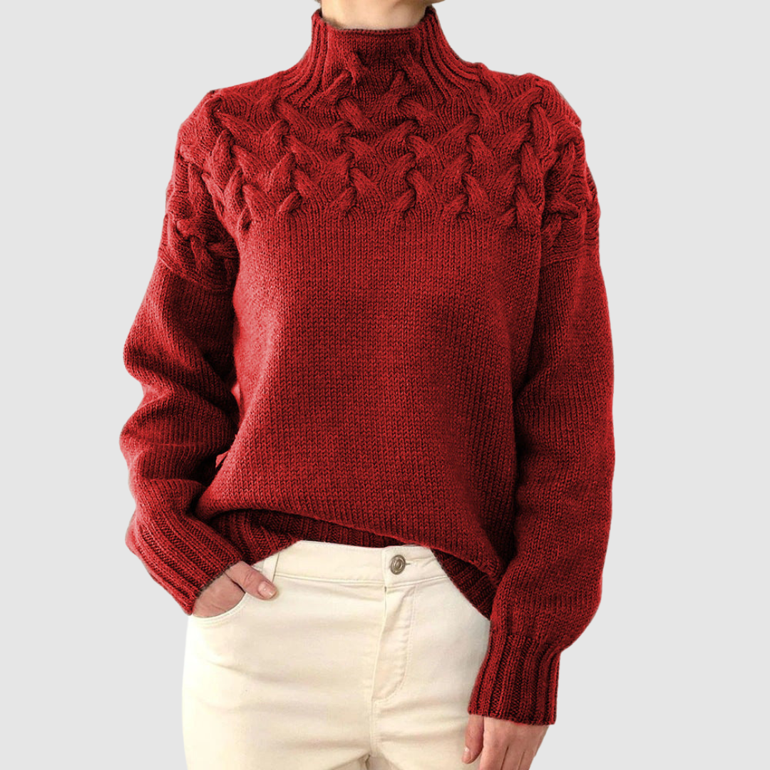 Štěpánka – Jersey cálido de cuello alto