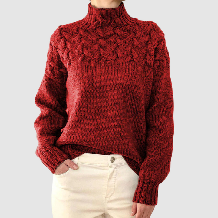 Štěpánka – Jersey cálido de cuello alto