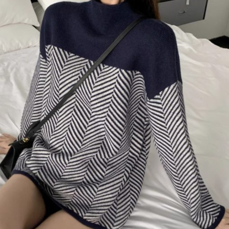 Marianne | Jersey de punto con dibujo geométrico