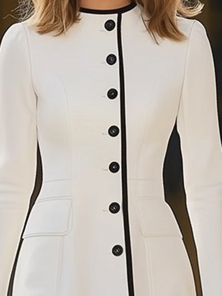 Ksenia – vestido midi en contraste Mujer
