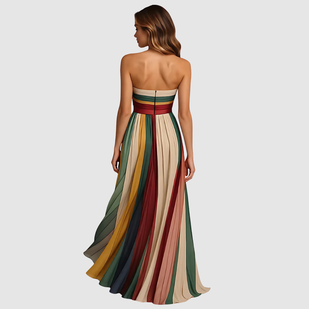 Sára - Vestido de color sin mangas Mujer