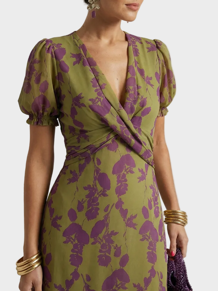 Natalia - Vestido Midi Floral Mujer