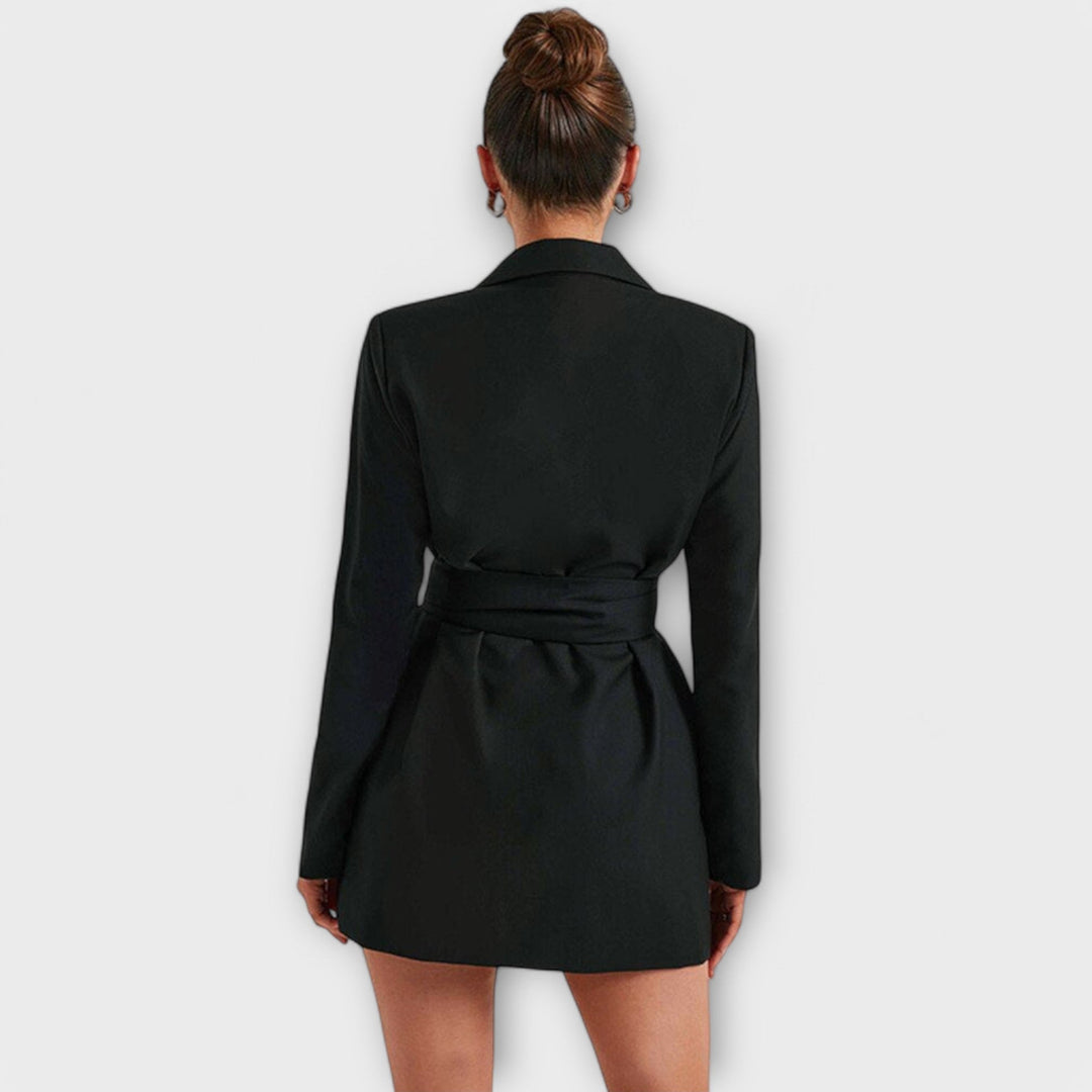 Zélia - Vestido blazer con escote en V