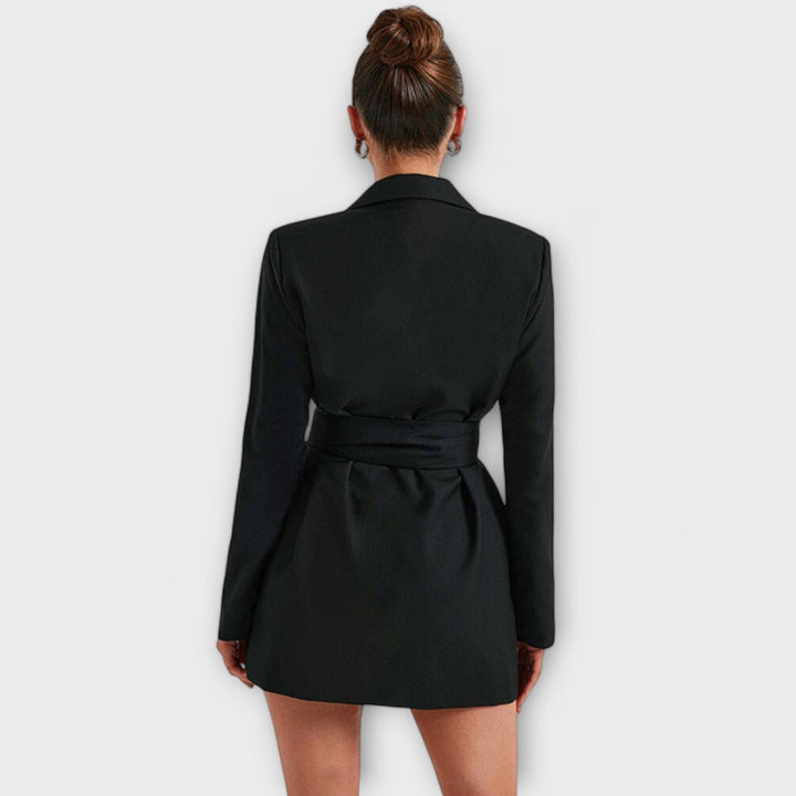 Zélia - Vestido blazer con escote en V