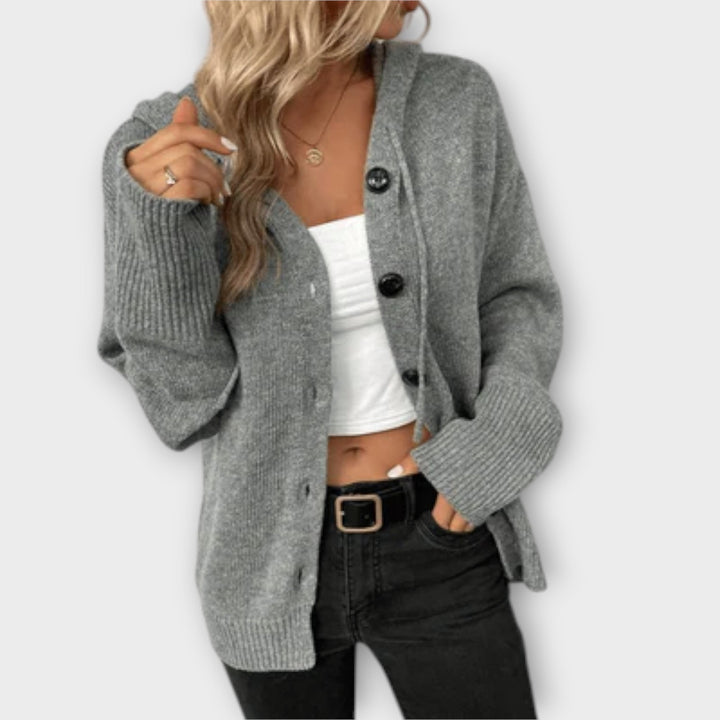 Brittan - Cárdigan beige con botones